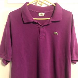 Men's Lacoste Purple Polo Shirt Size 8 (XXXL)